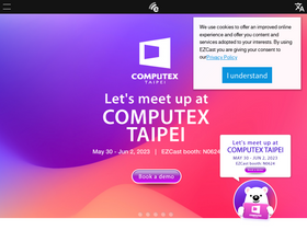 'ezcast.com' screenshot