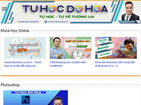 'tuhocdohoa.vn' screenshot