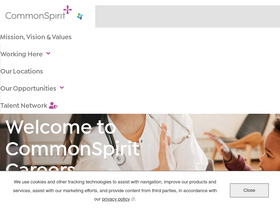 'commonspirit.careers' screenshot