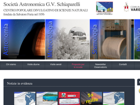 'astrogeo.va.it' screenshot