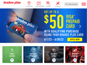 'brakesplus.com' screenshot