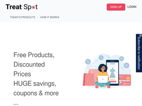 'treatspot.com' screenshot