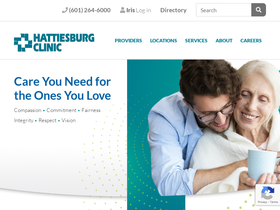 'hattiesburgclinic.com' screenshot