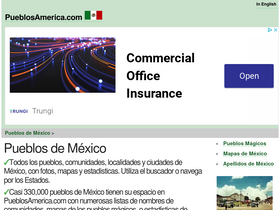 'pueblosamerica.com' screenshot