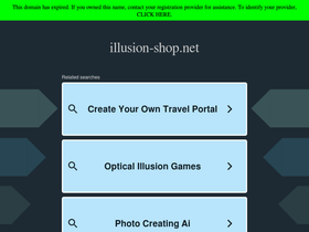 iLLUSiON Shop homepage screenshot