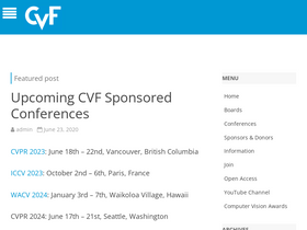 'thecvf.com' screenshot