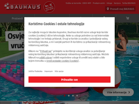 'bauhaus.hr' screenshot