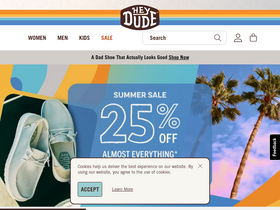 'heydudeshoesusa.com' screenshot