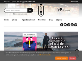 'libreriasur.com.pe' screenshot