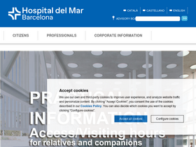 'parcdesalutmar.cat' screenshot