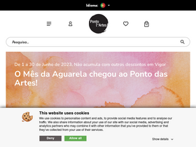 'pontodasartes.com' screenshot