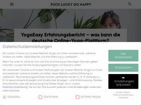 'fuckluckygohappy.de' screenshot