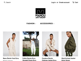 Manou Antwerp website screenshot