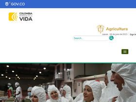 'minagricultura.gov.co' screenshot