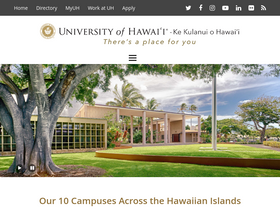 'uhealthy.hawaii.edu' screenshot