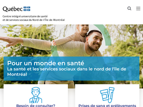 'ciusssnordmtl.ca' screenshot