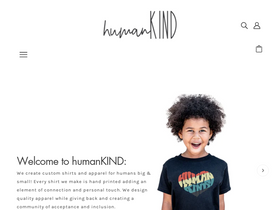 humankind.shop homepage screenshot