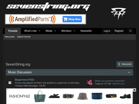 'sevenstring.org' screenshot