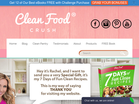 'cleanfoodcrush.com' screenshot