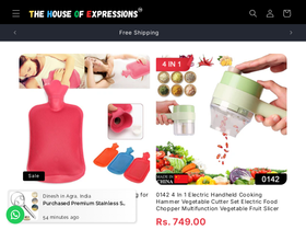 thehouseofexpressions.com homepage screenshot