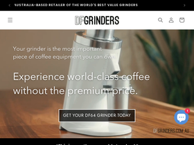 DF Grinders homepage screenshot