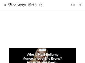 'biographytribune.com' screenshot