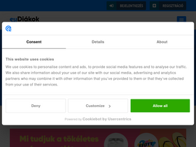 'eudiakok.hu' screenshot