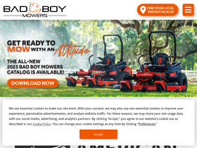 'badboymowers.com' screenshot