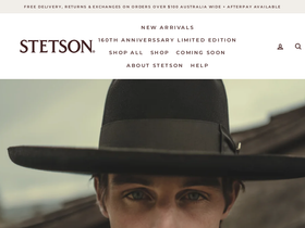 Stetson Australia website screenshot