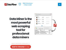 'dataminer.io' screenshot