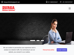 'durgasoftonline.com' screenshot