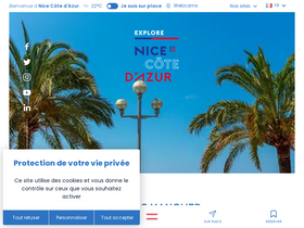 'explorenicecotedazur.com' screenshot