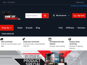 'samedaysupplements.com' screenshot