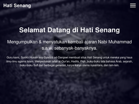 'hatisenang.com' screenshot