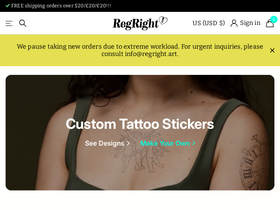 regright.art homepage screenshot