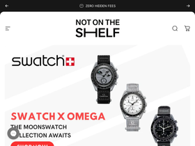NOT ON THE SHELF homepage screenshot