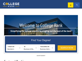 'collegerank.net' screenshot