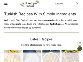 'giverecipe.com' screenshot