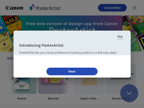 'posterartist.canon' screenshot