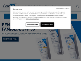 'cerave.it' screenshot