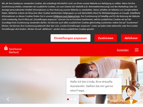 'sparkasse-herford.de' screenshot