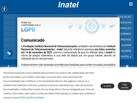 'inatel.br' screenshot