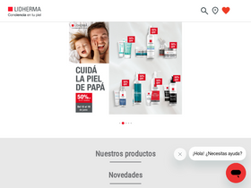 'lidherma.com' screenshot
