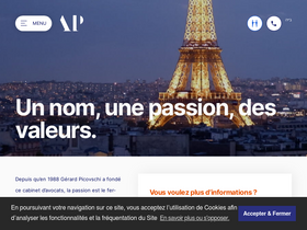 'avocats-picovschi.com' screenshot