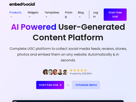 'embedsocial.com' screenshot