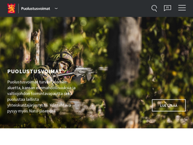 'puolustusvoimat.fi' screenshot