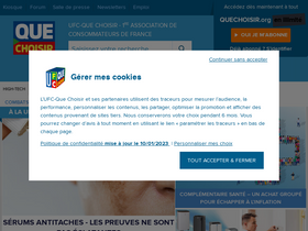 'ufc.quechoisir.org' screenshot