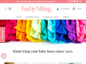 Baby Bling homepage screenshot