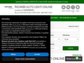 'autoricambiservice.com' screenshot