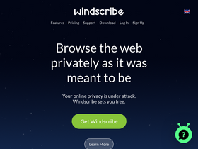 'windscribe.com' screenshot
